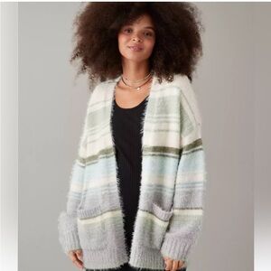 American Eagle Outfitters Multicolor Striped Cardigan